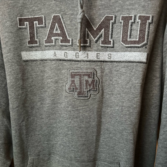 Champion Texas A&M Aggies Hoodie Sweatshirt Gray Pullover Sweater Size 2XL NWT - Picture 4 of 12